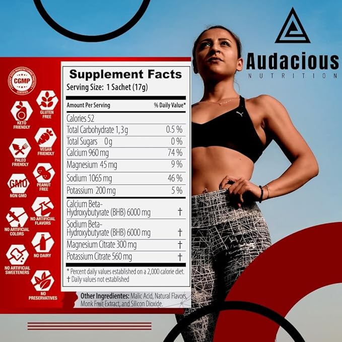 KetoStart | Exogenous Ketones Powder with Electrolytes | Caffeine Free | Tropical Flavor Electrolyte Powder for Energy, Strength & Focus (10x Ketones Drink Mix Packets)