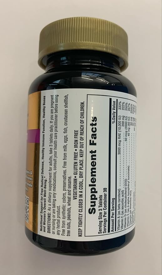 Natures Plus AgeLoss Women’s Multi - 90 Tablets - Anti-Aging Multivitamin & Mineral Supplement, Menstrual & Menopausal Support, Antioxidant - Gluten-Free - 30 Servings