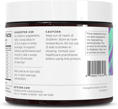 Kion Aminos - Essential Amino Acids Supplement, Essential Amino Acids Powder for Muscle Recovery, BCAA EAA No Caffeine, Amino Acid Powder, Essential Amino Energy - 30 Servings, Mixed Berry