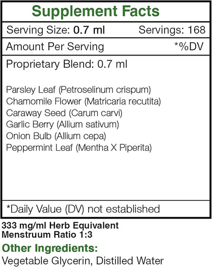 Secrets of the Tribe - Intestinal Rescue, Gas and Bloating Formula, Herbal Supplement Blend Drops Alcohol-Free Liquid Extract (2x4 fl oz)