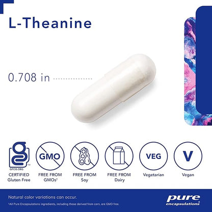Pure Encapsulations L-Theanine - Amino Acid Supplement to Support Relaxation, Stress & Nervous System - 120 Capsules