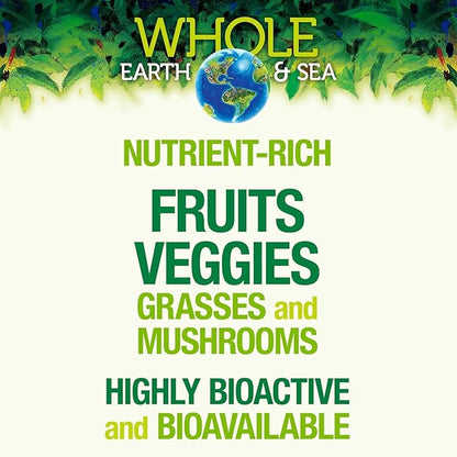 Natural Factors Whole Earth & Sea, Organic Fermented Greens, Vegan Whole Food Supplement, Unflavored, 6.9 Oz
