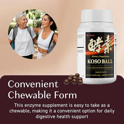 Umeken Koso Ball Infused with Pure 160 Fermented Ingredients, Japanese Supplements for Overall Wellness & Balanced Nutrition, Small 1 Pack, 342 Pieces