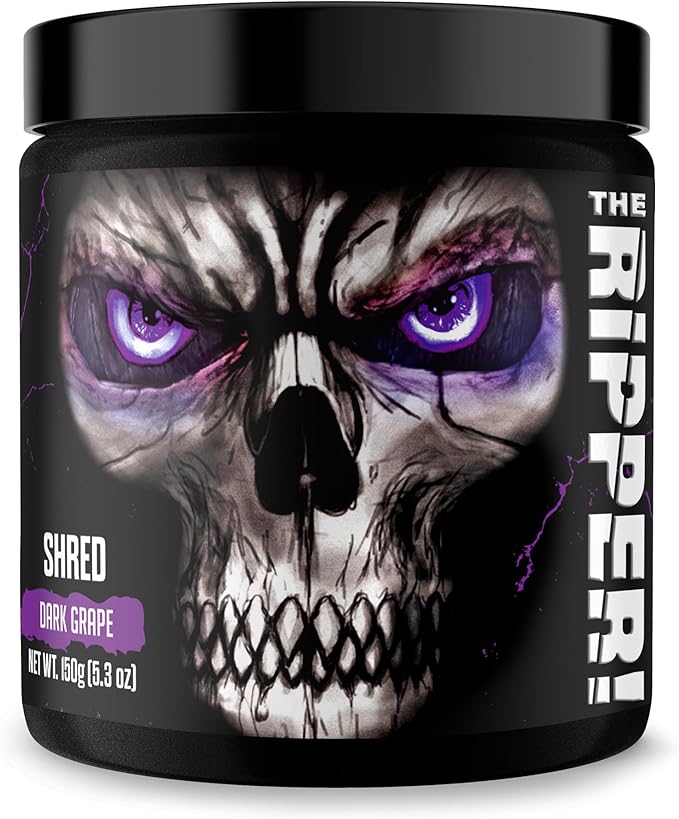 JNX SPORTS The Ripper! Shredding Thermogenic Fat Burner - Dark Grape 30 Servings | Advanced Fast Acting Thermogenic Pre-Workout, Appetite Suppressant for Men & Women