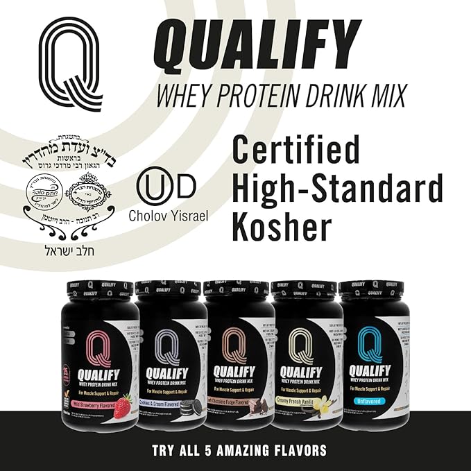 French Vanilla Whey Protein Powder Shake, Vanilla Protein Powder Post Workout Recovery Drink, Gluten Free, Sugar Free, Highly Kosher, 25g Protein, 5.5g BCAA, 1.65lb