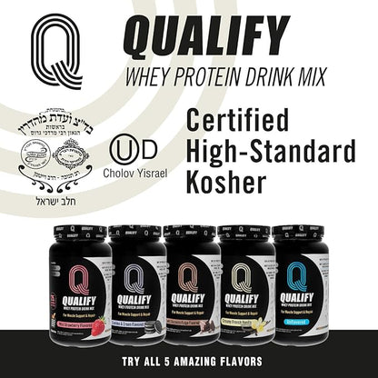 French Vanilla Whey Protein Powder Shake, Vanilla Protein Powder Post Workout Recovery Drink, Gluten Free, Sugar Free, Highly Kosher, 25g Protein, 5.5g BCAA, 1.65lb