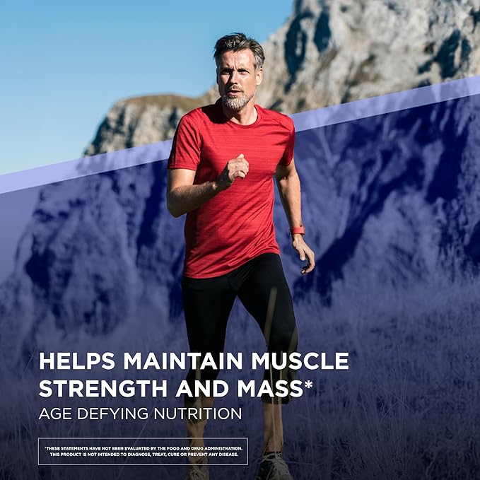 Solgar Muscle Maintenance Age-Defying Nutrition for Men & Women—Support Muscle Mass with HMB (β-Hydroxy βmethylbutyrate) and 125% Daily Value of Vitamin D, Soy and Gluten Free, 20 Servings