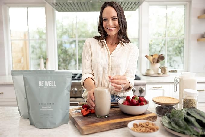 Be Well by Kelly Unflavored Grass-Fed Beef Protein Powder, 23G of Protein & Zero Carbs (1 Ingredient, 30 Servings) 9 Amino Acids + 3 BCAAs No Soy, No Dairy, Stevia-Free, No Sugar Added 1.59lb 720g