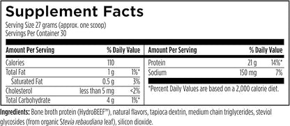 Beef Protein Powder - NSF Certified for Sport Hydrolyzed Protein - Highly Absorbable with Amino Acids & Collagen Precursors - Bone Broth Protein for Athletes (Vanilla, 30 Servings)