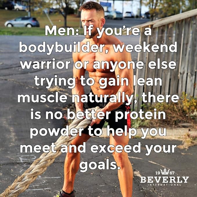 Beverly International UMP Protein Powder, Angel Food Cake. Unique Whey-Casein Ratio Builds Lean Muscle. Easy to Digest. No Bloat. (32.8 oz) 2lb .8 oz