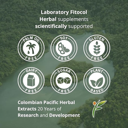 FITOCOL P-Full, Liquid Multivitamins for Women and Men, Mineral and Vitamin Drink with Chontaduro y Borojo, Liquid Vitamins with Orange Flavor, 360ml