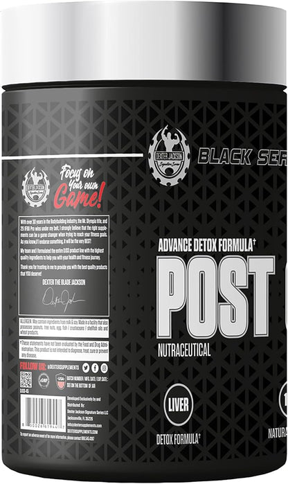 Dexter Jackson Black Series Post Cycle Performance | Advance Detox Formula| 60 Tablets, 30 Servings
