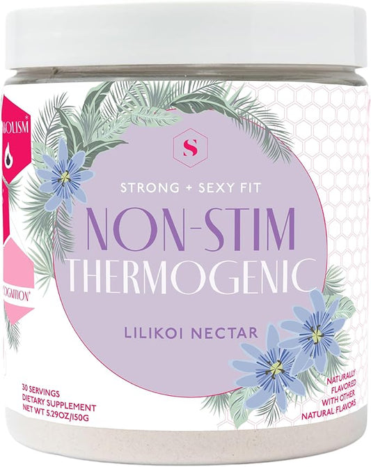 Strong + Sexy Fit, Health Supplement, Caffeine Free Non Stim Drink Powder, Supplements for Women, Lilikoi Nectar Flavor, 30 SVG