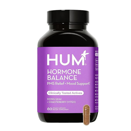 HUM Hormone Balance - Supplement for Women's Health - Support for Cramps, Cravings, Irritability & Hormonal Balance - Chasteberry & Dong Quai Women's Monthly Support (60-Count)