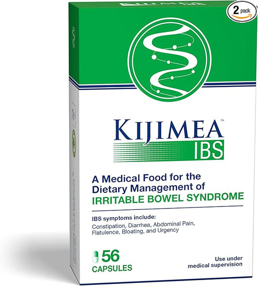 Kijimea™ IBS, Medical Food for The Dietary Management of Irritable Bowel Syndrome 56 Count 2 Pack (112 Capsules)