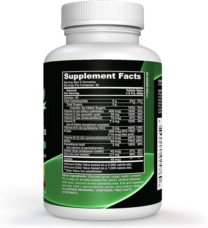 Halalways Kids Daily Gummy Halal Certified Multivitamin for Kids, Vitamin C, D3 and Much More for Immune Support Cherry, Strawberry, Orange Flavors Certified Halal Supplement