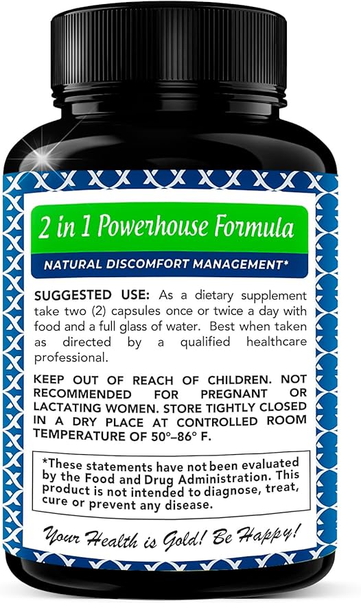 Palmitoylethanolamide 630 mg + Luteolin Standardized 98%- Micronized Pea 99% Highly Purified and Bioavailable - Made in USA - Supplement for Men and Women - 120 Veggie Capsules