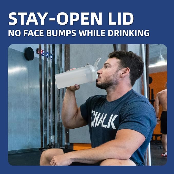 3 Pack Protein Shaker Bottle, 24 oz Protein Shaker Cup with Wire Shaker Ball for Pre Workout, Shake Bottle with Carrying Handle, BPA-Free & Dishwasher Safe (White, Pink, Blue)