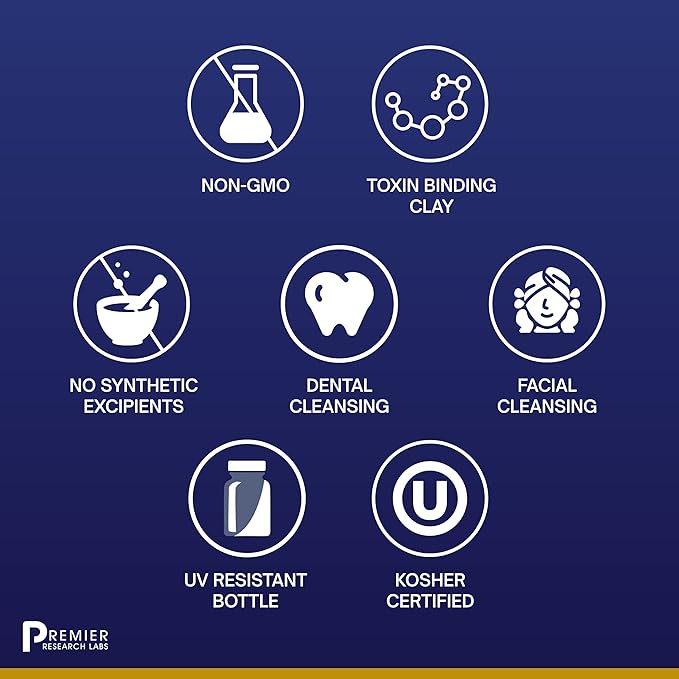 Premier Research Labs Medi-Dental Pack - Detoxifying Volcanic Clay - Dental & Body Cleansing - With Calcium Smectites Silica & Mineral Oxides - 5 oz