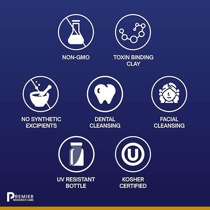 Premier Research Labs Medi-Dental Pack - Detoxifying Volcanic Clay - Dental & Body Cleansing - With Calcium Smectites Silica & Mineral Oxides - 5 oz