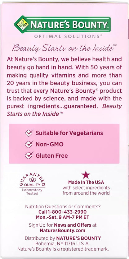Nature's Bounty Hair Growth Supplement, 1 Per Day, Clinically Shown to Support Thicker, Fuller Hair, with Biotin, Silicon & Arginine, 30 Capsules