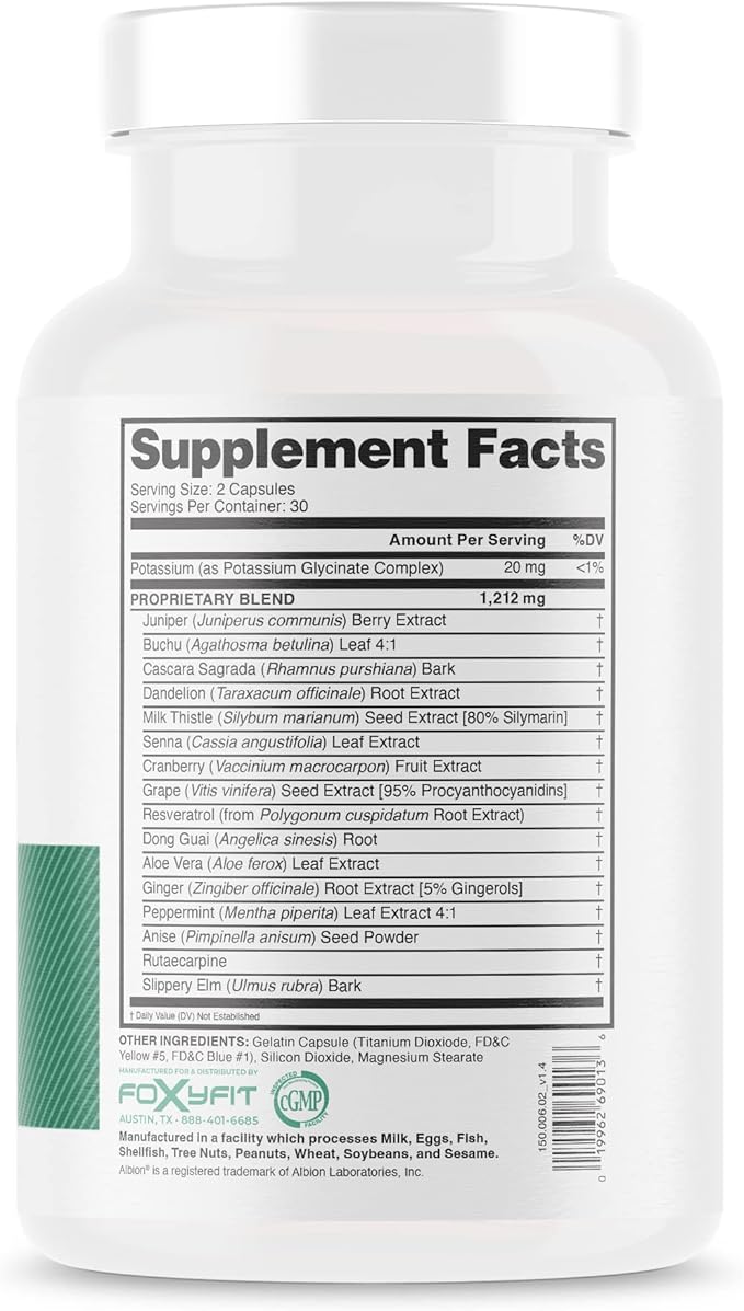 Detox for Her 30 Day Detox Cleanse Formula That Supports Healthy Digestion Function, Promotes Detoxification, & Balances from Within*