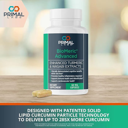 BioMeric Advanced - with Turmeric Curcumin and Wasabi Extracts - 60 Capsules