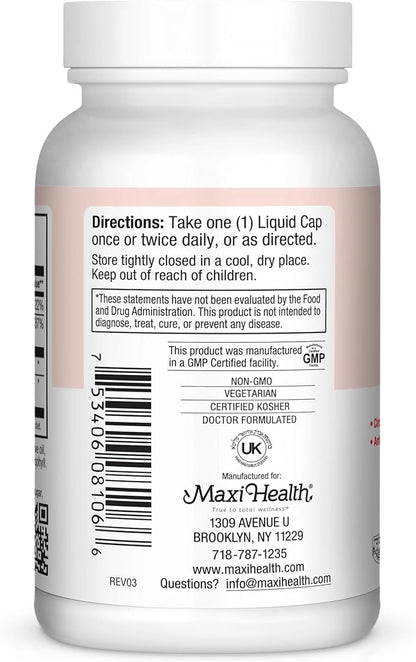 Maxi Health Circu-E 400 IU - Natural Vitamin E - Body's Defense System Support - 60 Capsules - Kosher