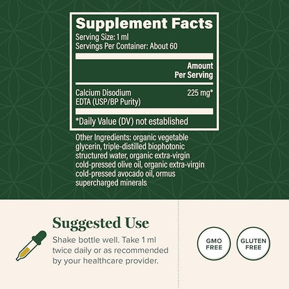 Global Healing Calcium Disodium EDTA - 2 Fl Oz