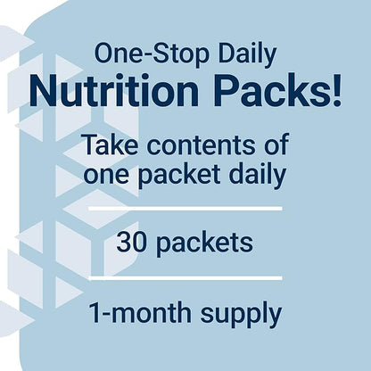 Life Extension Comprehensive Nutrient Packs Advanced, Curcumin, Fish Oil, multivitamin, CoQ10, multis and Supplements, 30 on-The-go Packets, Gluten-Free, Non-GMO
