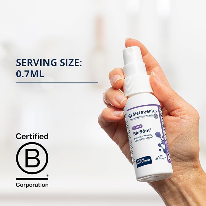 Metagenics BioSom - Liquid DHEA Supplement Spray - for Men & Women - with Grapefruit Extract, Stevia & DHEA - Liposomal Form of DHEA - 85 Servings