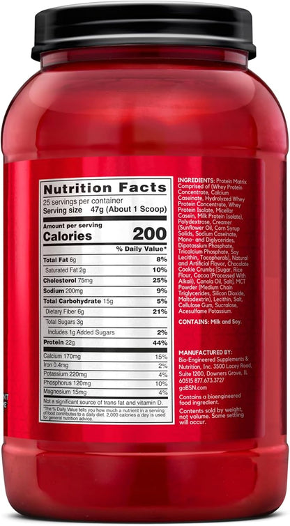 BSN Syntha-6 Whey Protein Powder, Cold Stone Creamery- Cookie Doughn't You Want Some, Micellar Casein, Milk Protein Isolate Powder, 25 Servings