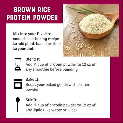 Judee’s Brown Rice Protein Powder (80% Protein) 1.5 lb - 100% Non-GMO and Sprouted - Dairy-Free and Keto-Friendly - Gluten-Free and Soy-Free - Plant-Based Protein