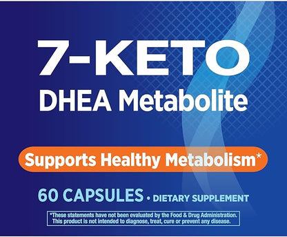 Nature's Way 7-KETO, DHEA Metabolite, Metabolism Support Supplement*, 25mg Potency Per Serving, 60 Capsules