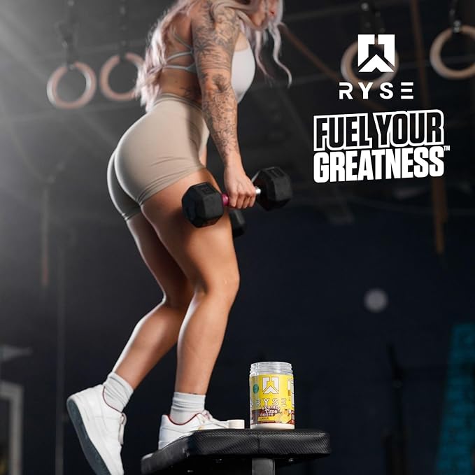 Ryse Loaded Pre Workout Powder Supplement for Men & Women | Pumps, Energy, Focus | Beta Alanine + Citrulline | 390mg Caffeine | 30 Servings (Tiger's Blood)