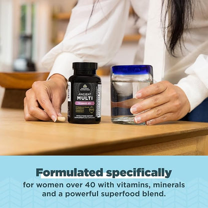 Ancient Nutrition Multivitamin for Women 40+, Multi Vitamin & Immune Support with Vitamin D, C, Magnesium, Stress, Sleep Support, Bone Health, 90 Ct