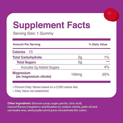 Feel Great Kids Calm Magnesium Gummies - Magnesium Supplement for Children - Magnesium Citrate Gummies - 60 Count