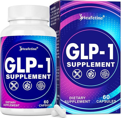 GLP-1 Supplement Support, with Naturally GLP-1 Supplement Probiotic, Hops & Green Tea Extract, GLP 1 Supplement for Gut, Energy, GLP-1 Levels & Overall Health - 60 Capsules