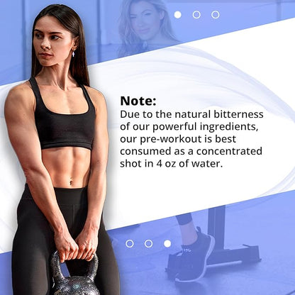 Vitalura Labs Pre-Workout Powder - Caffeine, Theacrine, Rhodiola & L-Theanine for Energy & Endurance - NSF Content Certified - Limoncello Flavored - 30 Servings