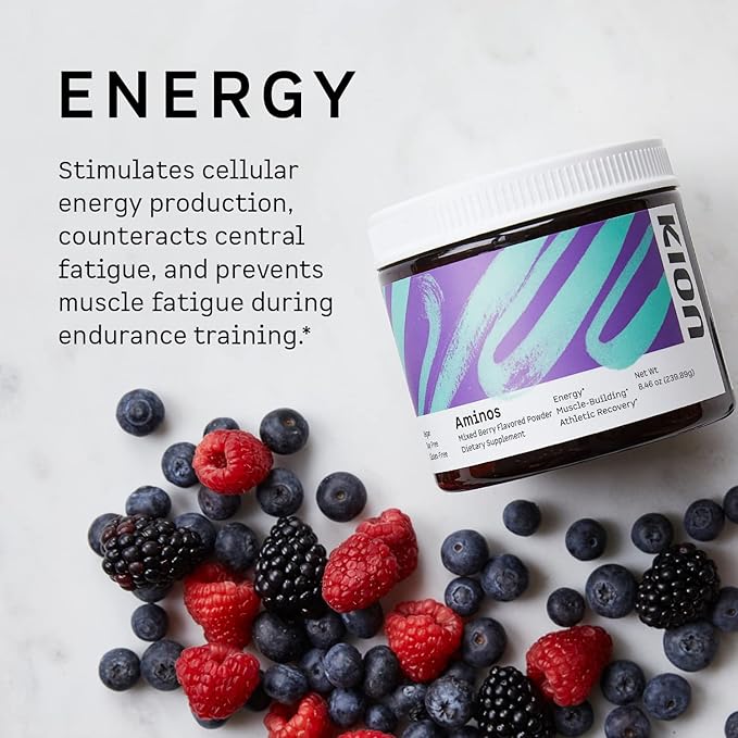 Kion Aminos Essential Amino Acids Powder - Essential Amino Acids Supplement for Muscle Recovery, Essential Amino Energy, EAAs Amino Acids Powder, BCAA EAA, BCAAs Amino Acids - 30 Servings, Watermelon