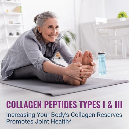 Live Conscious Collagen Peptides Powder Unflavored Packets-Hydrolyzed Collagen Powder-Hair, Skin, Nail, & Joint Support-Type I & III Grass-Fed Collagen Supplements for Women and Men - Pack of 20 (2Pk)