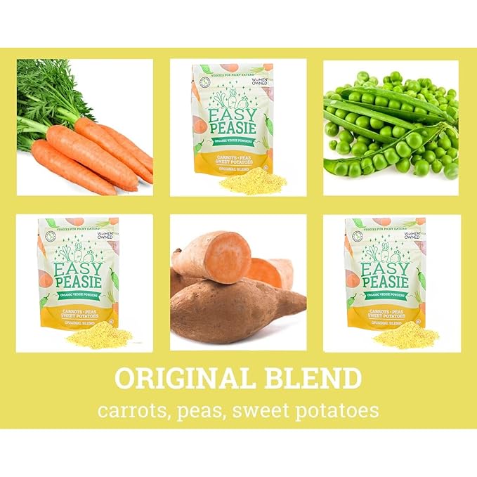 Organic Veggie Powder Blends for Kids and Picky Eaters | Natural Vegetable Powder Supplement for Meals and Smoothies (Original 5oz Pouch)
