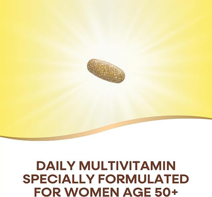 Nature’s Way Alive! Women’s 50+ Ultra Potency Complete Multivitamin, High Potency Formula, Promotes Healthy Heart, Brain, Bones*, with Methylated B12, Gluten-Free, 60 Tablets (Packaging May Vary)