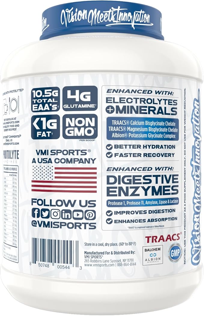 VMI Sports ProtoLyte Whey Isolate Protein Powder, Chocolate Peanut Butter, 4.6 lbs