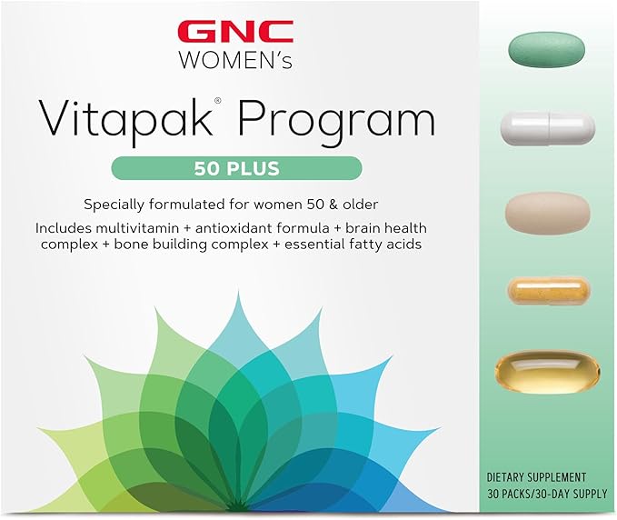GNC Women's Ultra Mega 50 Plus VP Multi Vitamins, 30 Count
