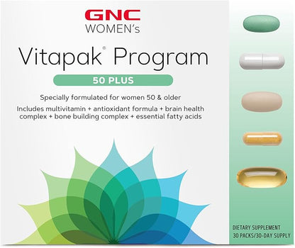 GNC Women's Ultra Mega 50 Plus VP Multi Vitamins, 30 Count