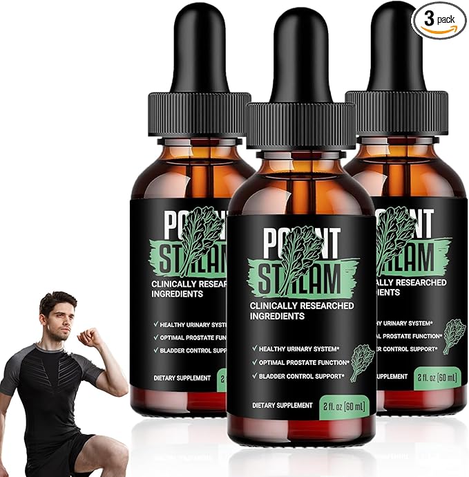 Potent Stream Drops, PotentStream Prostate Health Supplements, Prostate Stream Drops Prostate Supplements for Men, Official Formula (6 Fl Oz (Pack of 3))