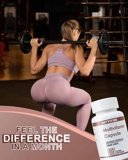 Breast&Butt Enhancement Pills,Skin Tightening 3 in 1 Natural Bust and Butt Enhancement Capsules