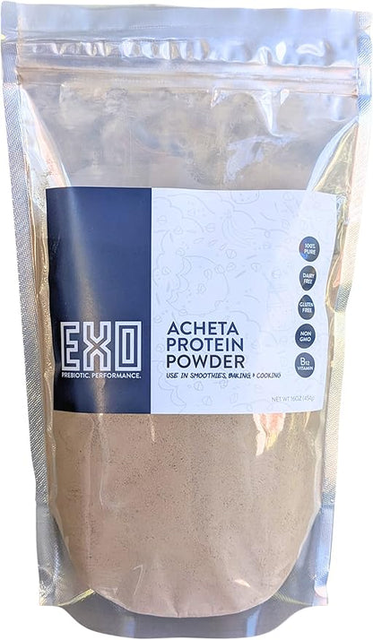 EXO Pure Cricket Protein Powder, 1 Pound, Low Carb, Dairy Free, Gluten Free