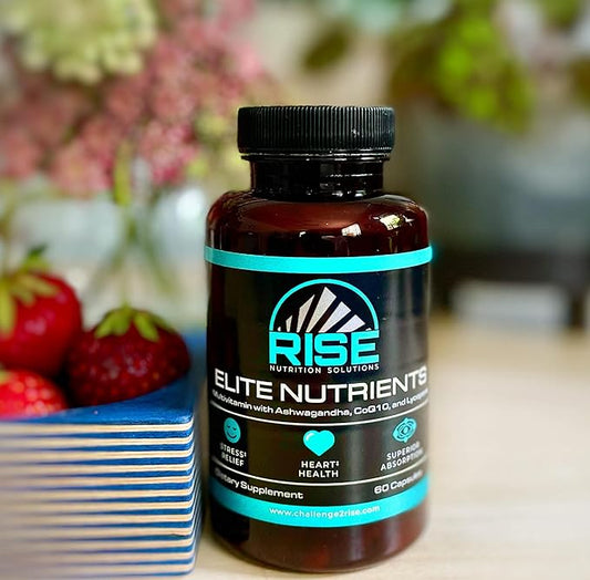 Rise Elite Nutrients with Vitamin A, Vitamin C, Vitamin D, Vitamin E, Calcium, Magnesium, Ashwagandha, and CoQ10 Supplement | Multivitamin for Men and Women